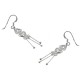 Earrings Silver 925 With Dangling Elements 32mm