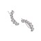 Earrings Silver 925 Curved With Nautes 22mm
